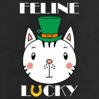 Feline Lucky Cat St Patricks Day Adult Drive Performance Visor