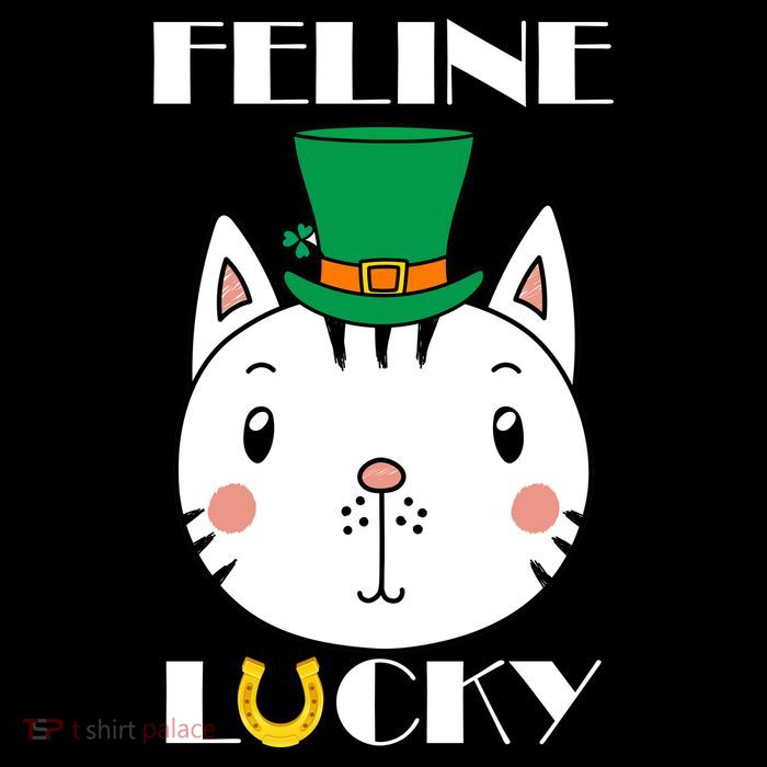 Feline Lucky Cat St Patricks Day 16 in Basic Backpack