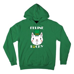 Feline Lucky Cat St Patricks Day Hoodie