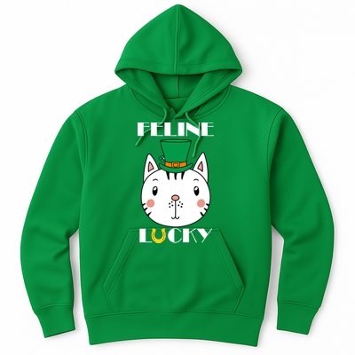 Feline Lucky Cat St Patricks Day Hoodie