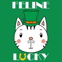 Feline Lucky Cat St Patricks Day Tall T-Shirt