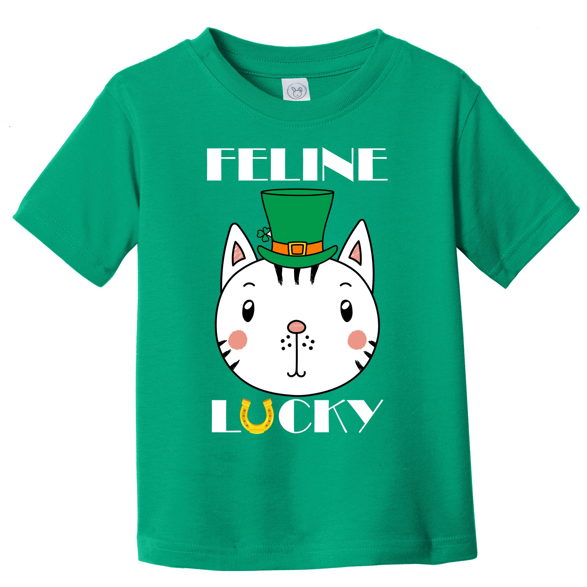 Feline Lucky Cat St Patricks Day Toddler T-Shirt