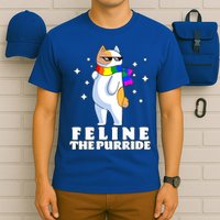 Feline The Purride LGBT Gay Pride Cat T-Shirt