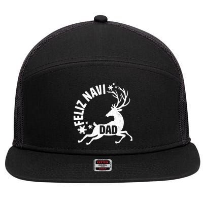 Feliz Navi Dad 7 Panel Mesh Trucker Snapback Hat