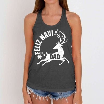 Feliz Navi Dad Women's Knotted Racerback Tank