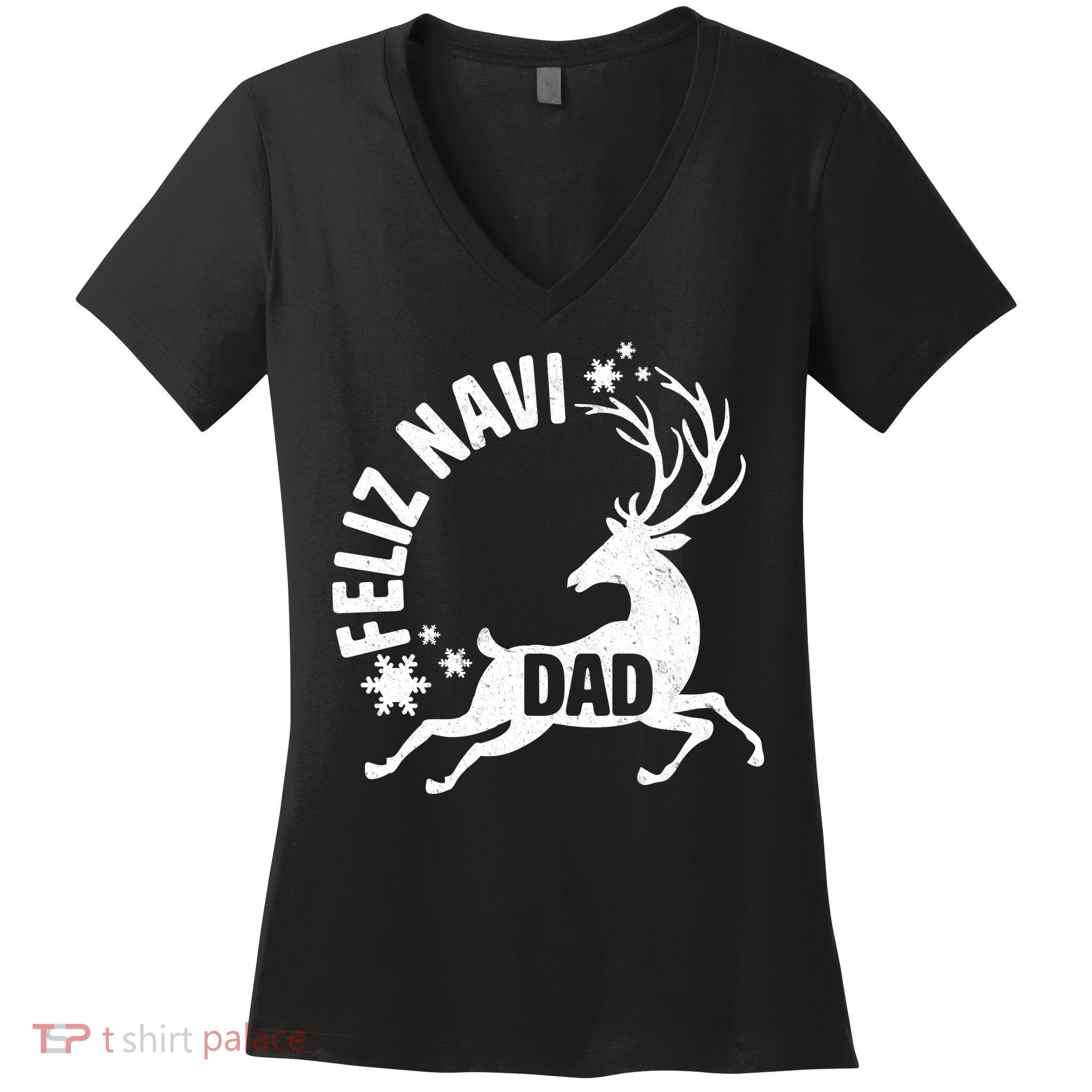 Feliz Navi Dad Women's V-Neck T-Shirt