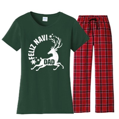 Feliz Navi Dad Women's Flannel Pajama Set