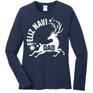 Feliz Navi Dad Ladies Long Sleeve Shirt