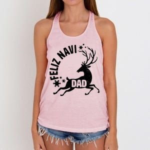 Feliz Navi Dad Women's Knotted Racerback Tank