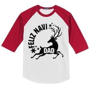 Feliz Navi Dad Kids Colorblock Raglan Jersey