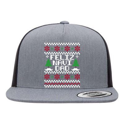 Feliz Navi DAD Ugly Christmas Flat Bill Trucker Hat