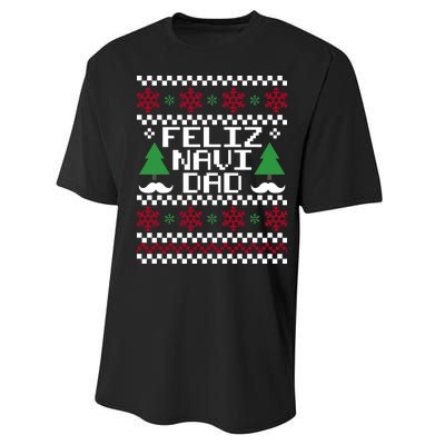 Feliz Navi DAD Ugly Christmas Performance Sprint T-Shirt