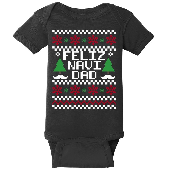 Feliz Navi DAD Ugly Christmas Baby Bodysuit