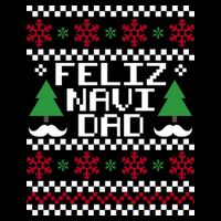 Feliz Navi DAD Ugly Christmas Baby Bodysuit