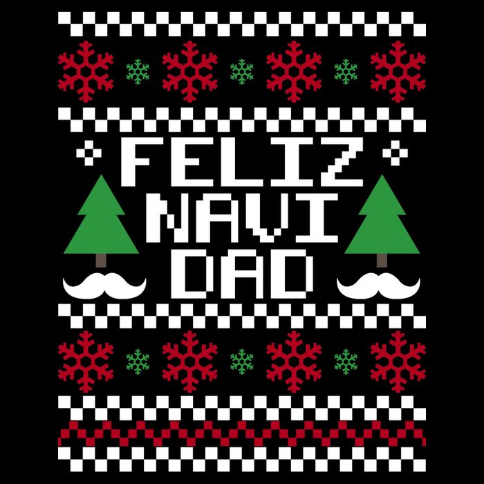 Feliz Navi DAD Ugly Christmas Baby Bodysuit
