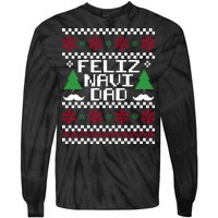 Feliz Navi DAD Ugly Christmas Tie-Dye Long Sleeve Shirt