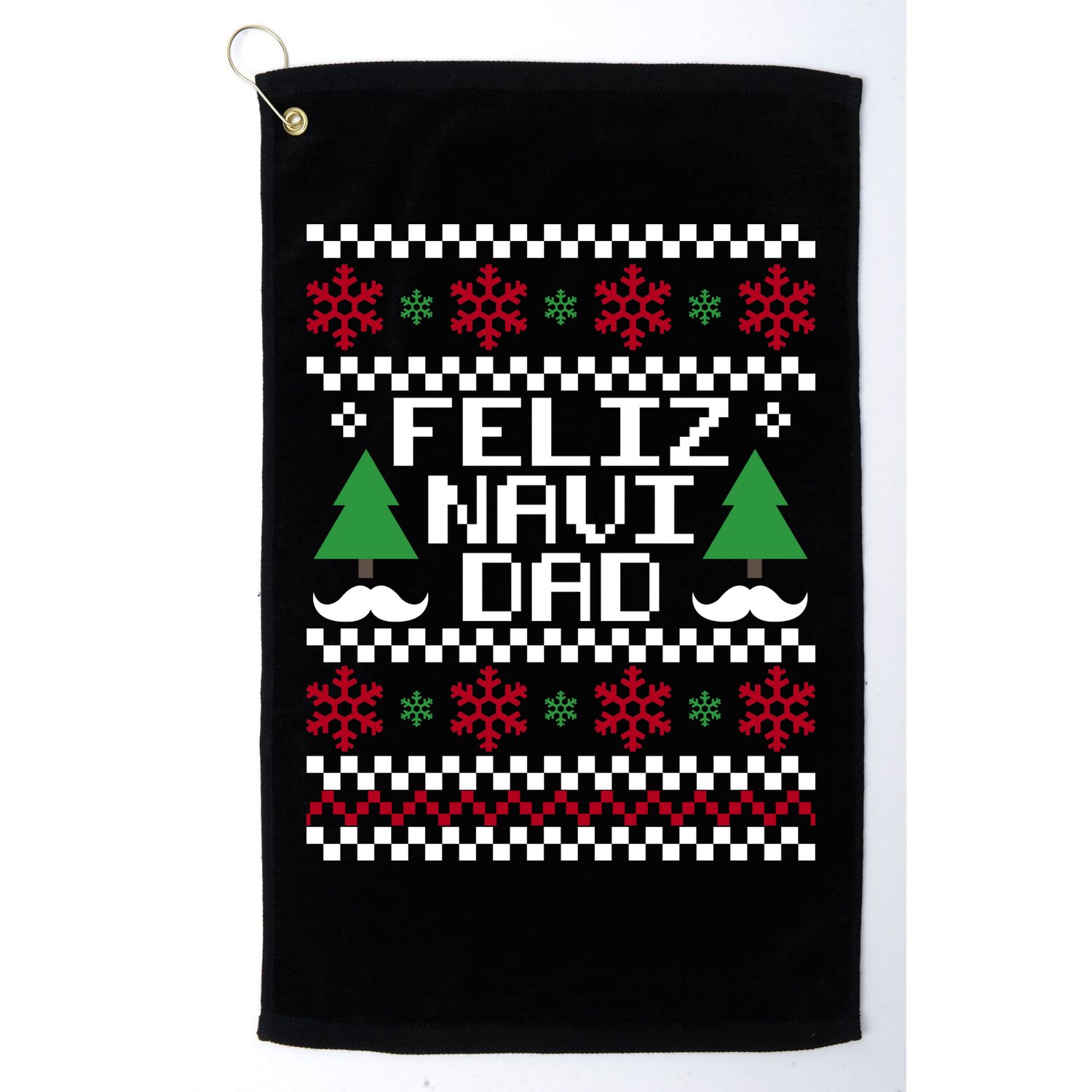 Feliz Navi DAD Ugly Christmas Golf Towel