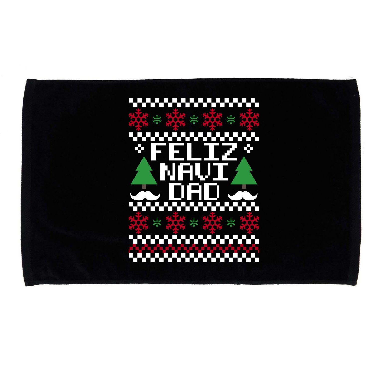 Feliz Navi DAD Ugly Christmas Microfiber Hand Towel