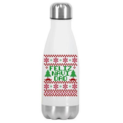 Feliz Navi DAD Ugly Christmas Stainless Steel Insulated Water Bottle