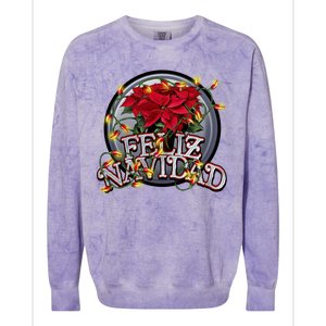 Feliz Navidad Colorblast Crewneck Sweatshirt