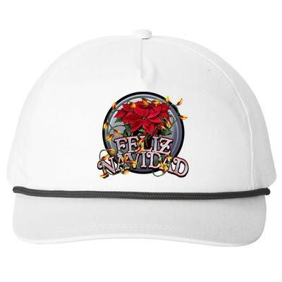 Feliz Navidad Snapback Five-Panel Rope Hat