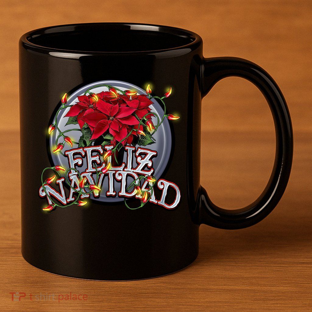 Feliz Navidad 11oz C Handle Ceramic Mug