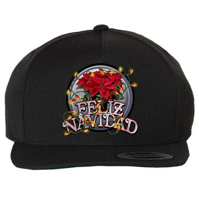 Feliz Navidad Wool Snapback Cap