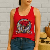 Feliz Navidad Womens Tank Top
