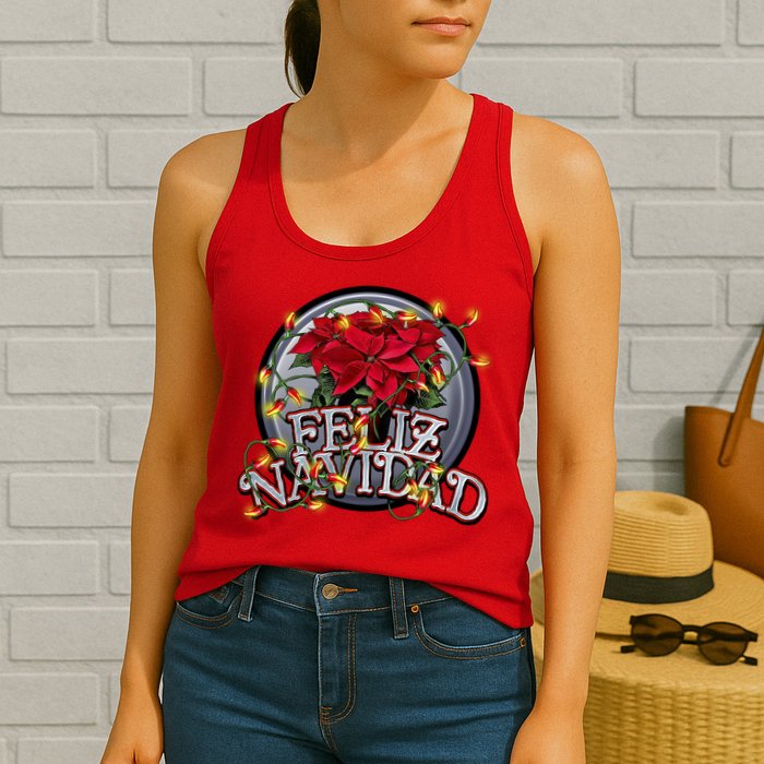Feliz Navidad Womens Tank Top