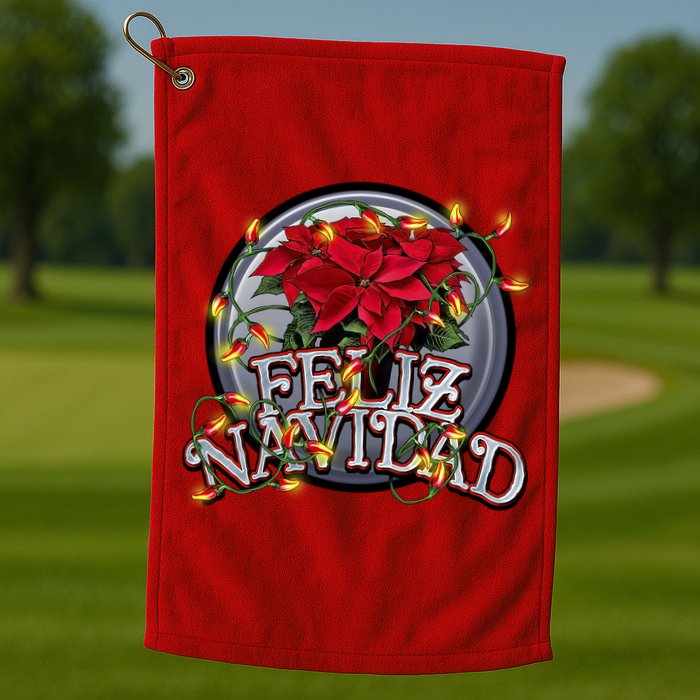 Feliz Navidad Golf Towel