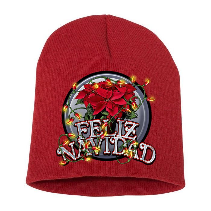 Feliz Navidad Short Acrylic Beanie