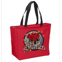 Feliz Navidad Zip Tote Bag