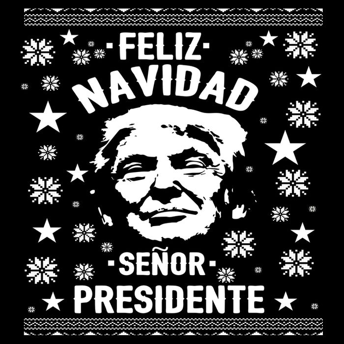 Feliz Navidad Senor President Donald Trump Cooling Performance Crew T-Shirt