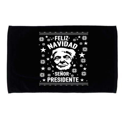 Feliz Navidad Senor President Donald Trump Microfiber Hand Towel