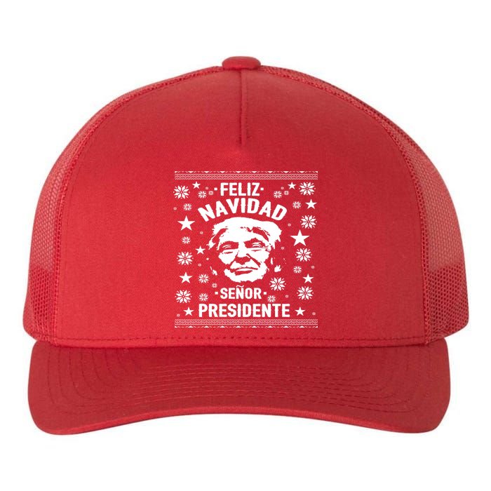 Feliz Navidad Senor President Donald Trump Yupoong Adult 5-Panel Trucker Hat