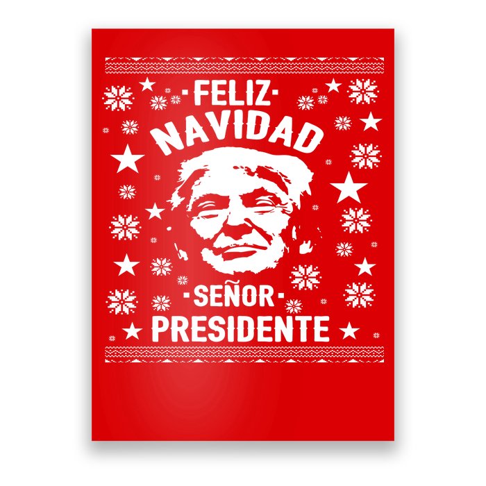 Feliz Navidad Senor President Donald Trump Poster