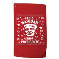 Feliz Navidad Senor President Donald Trump Platinum Collection Golf Towel