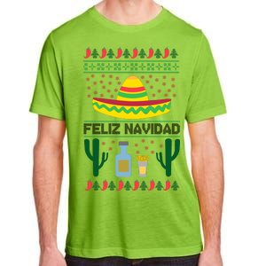 Feliz Navidad Ugly Christmas Adult ChromaSoft Performance T-Shirt