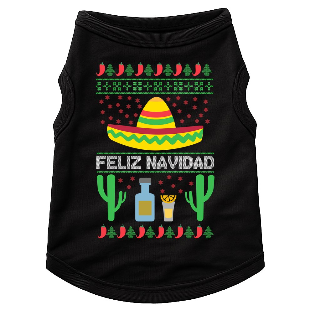 Feliz Navidad Ugly Christmas Doggie Tank