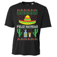 Feliz Navidad Ugly Christmas Cooling Performance Crew T-Shirt