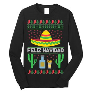 Feliz Navidad Ugly Christmas Long Sleeve Shirt