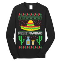 Feliz Navidad Ugly Christmas Long Sleeve Shirt