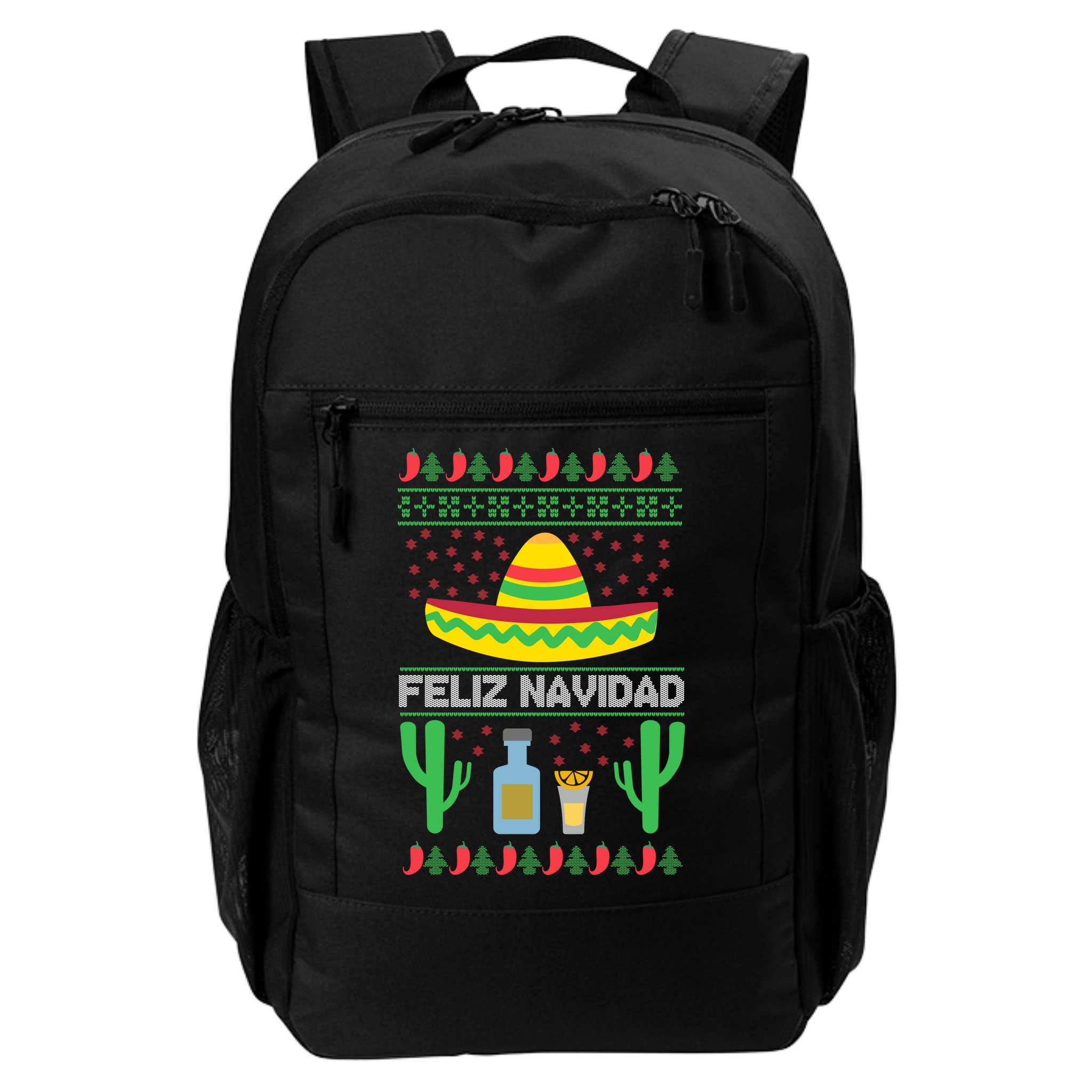 Feliz Navidad Ugly Christmas Backpack