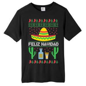 Feliz Navidad Ugly Christmas Tall Fusion ChromaSoft Performance T-Shirt