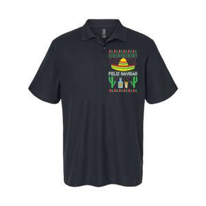 Feliz Navidad Ugly Christmas Softstyle Adult Sport Polo