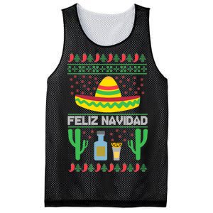 Feliz Navidad Ugly Christmas Mesh Reversible Basketball Jersey Tank