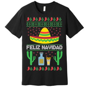 Feliz Navidad Ugly Christmas Premium T-Shirt