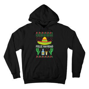 Feliz Navidad Ugly Christmas Tall Hoodie