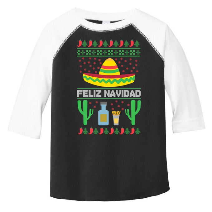 Feliz Navidad Ugly Christmas Toddler Fine Jersey T-Shirt