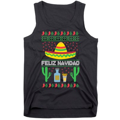 Feliz Navidad Ugly Christmas Tank Top